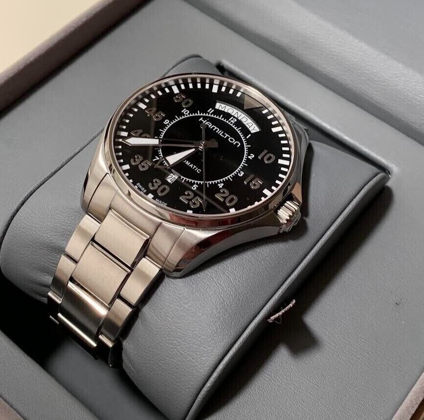 Hamilton Khaki Aviation Pilot Day Date Auto Watch (95% NEW