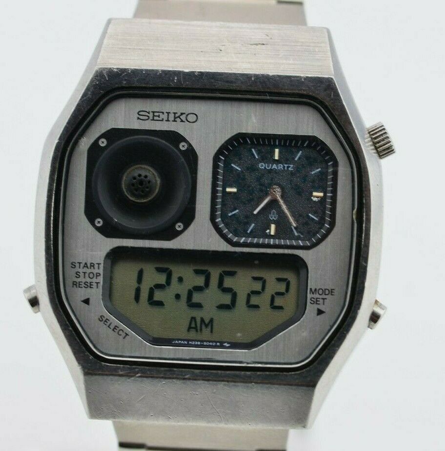 Vintage Seiko Robot Face Ana Digi Quartz Watch H239-5020 Authentic