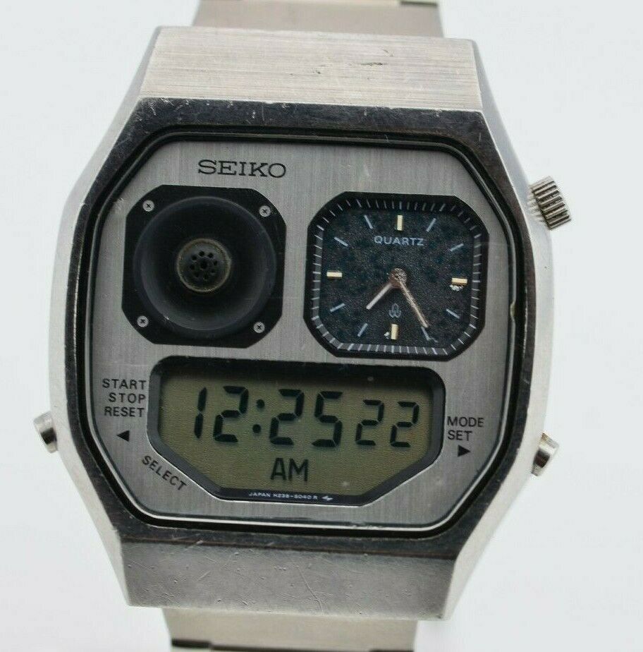 Vintage Seiko Robot Face Ana Digi Quartz Watch H239-5020