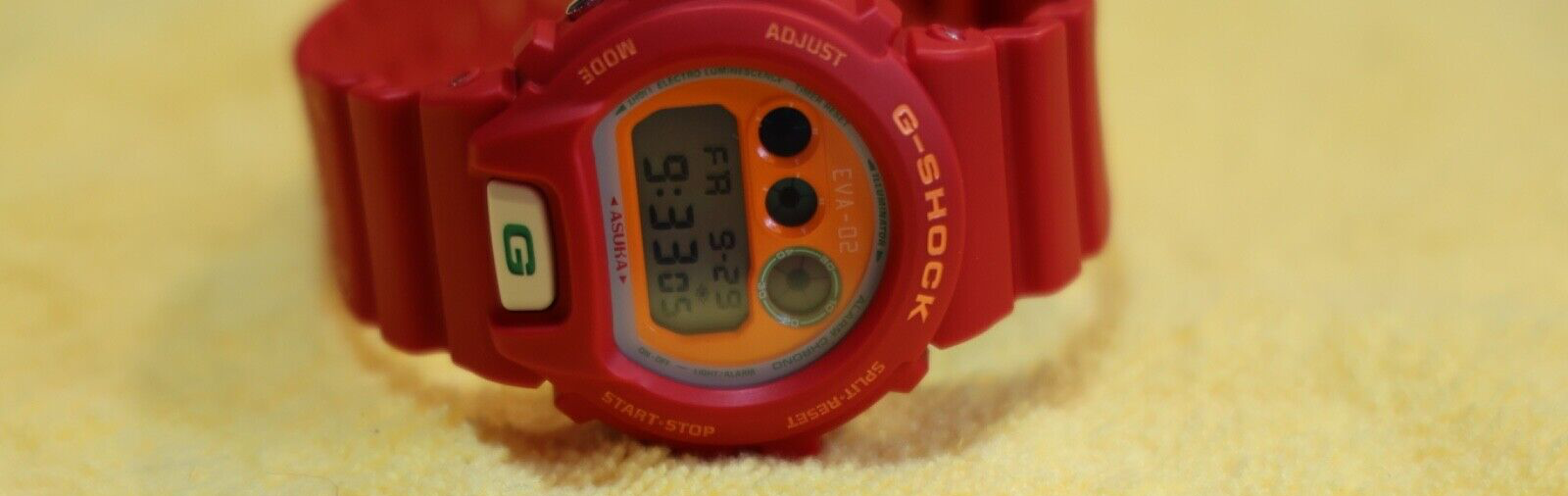 Casio G-Shock Evangelion ASUKA DW6900 EVA 02 Limited Watch
