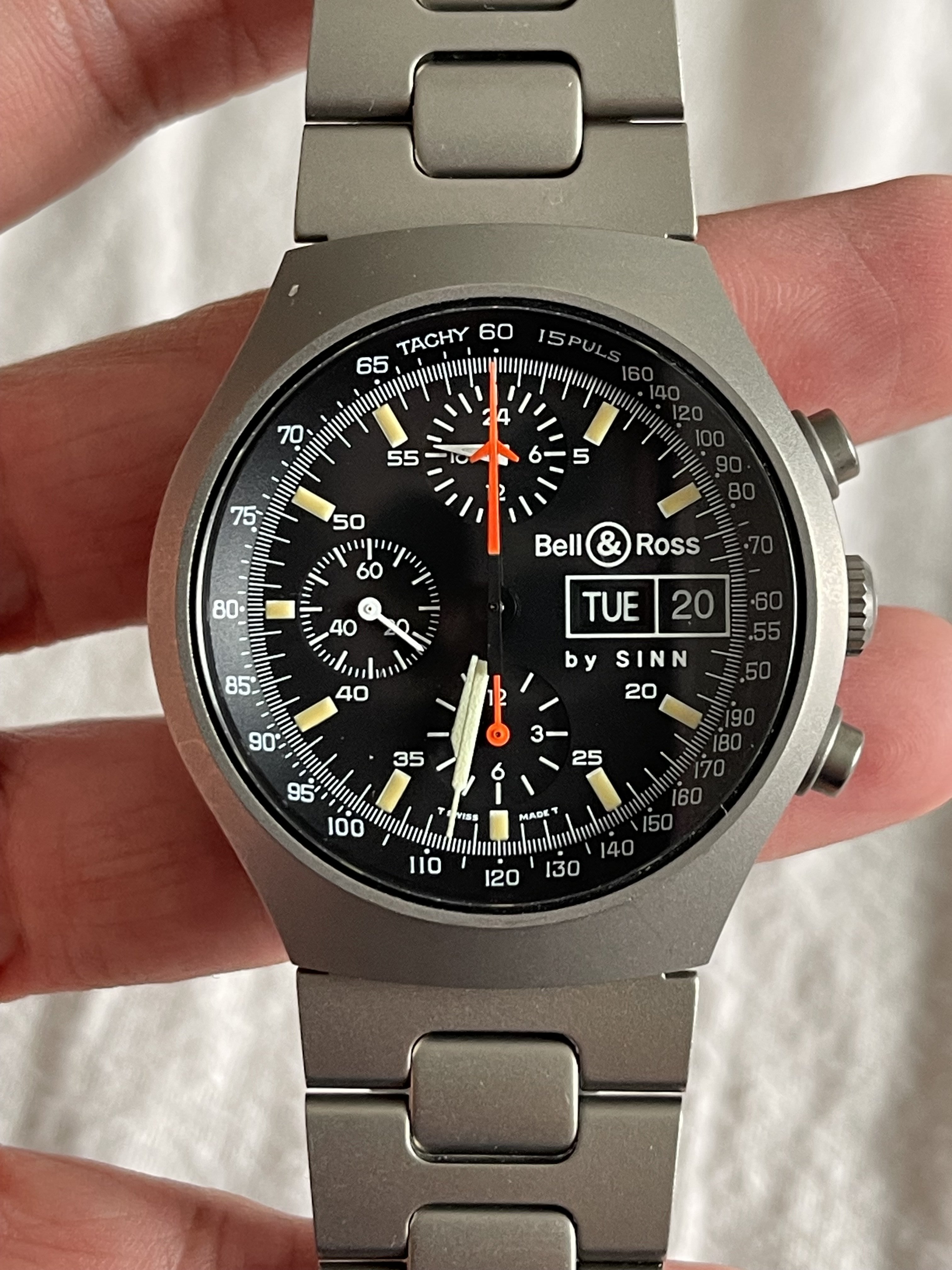 FSOT Bell Ross by Sinn Space 2 Titanium Chronograph Lemania 5100