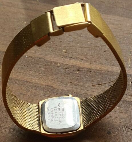 Rare Vintage Seiko Gold Tone Digital Womens Watch Japan L221-5020 Untested As Is Seiko Women Digital Wristwatches for sale - eBay main image 3