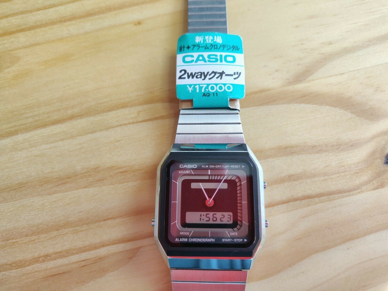Rare Vintage NOS Casio AQ-11 Ana-Digi 