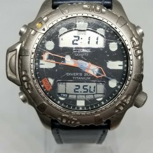 シチズン AIR DIVER'S 200m C500-Q00125TA CITIZEN TITANIUM C500
