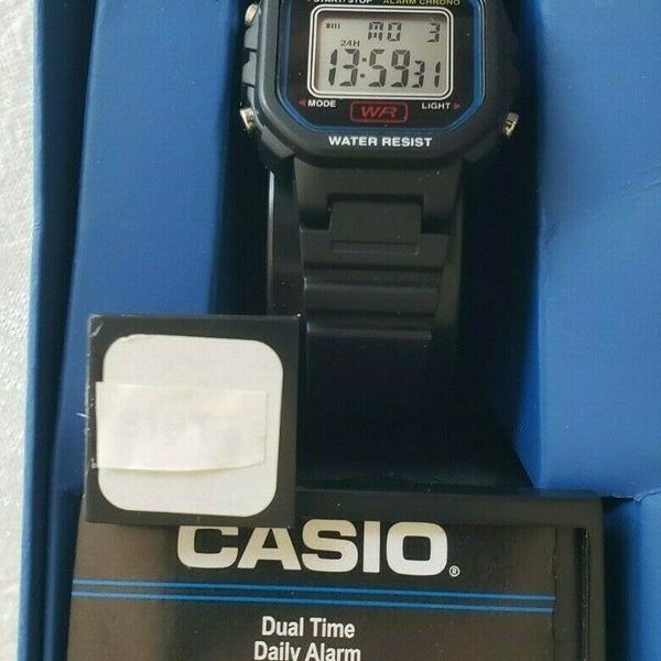 CASIO Dual time , Daily alarm ,Stop Watch, Water Resistant CAS40