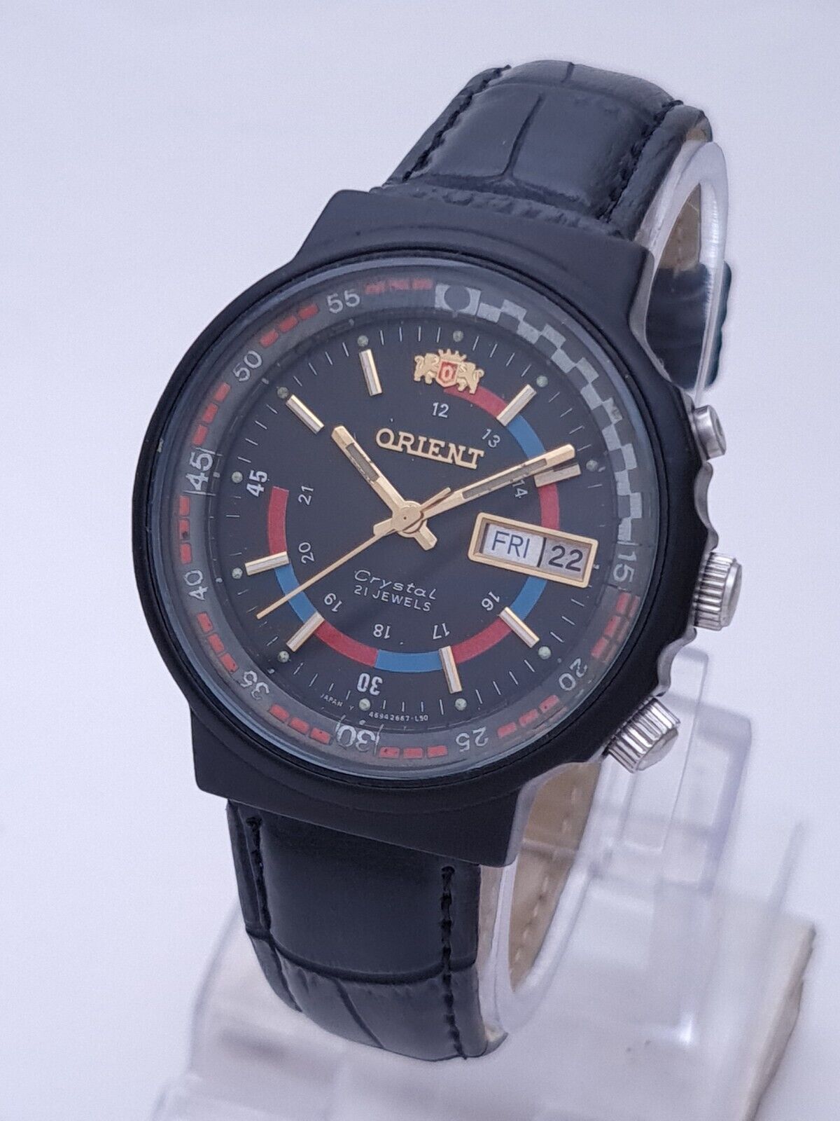 Vintage Orient Crystal TE469266-7A Rally Style Japan Automatic