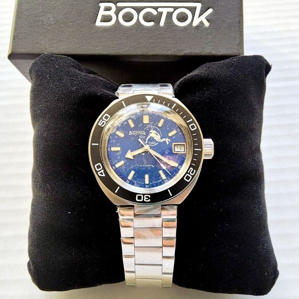 VOSTOK Vostok Amphibia Radio Room 2415/110750 Military Orologio - Foto 2