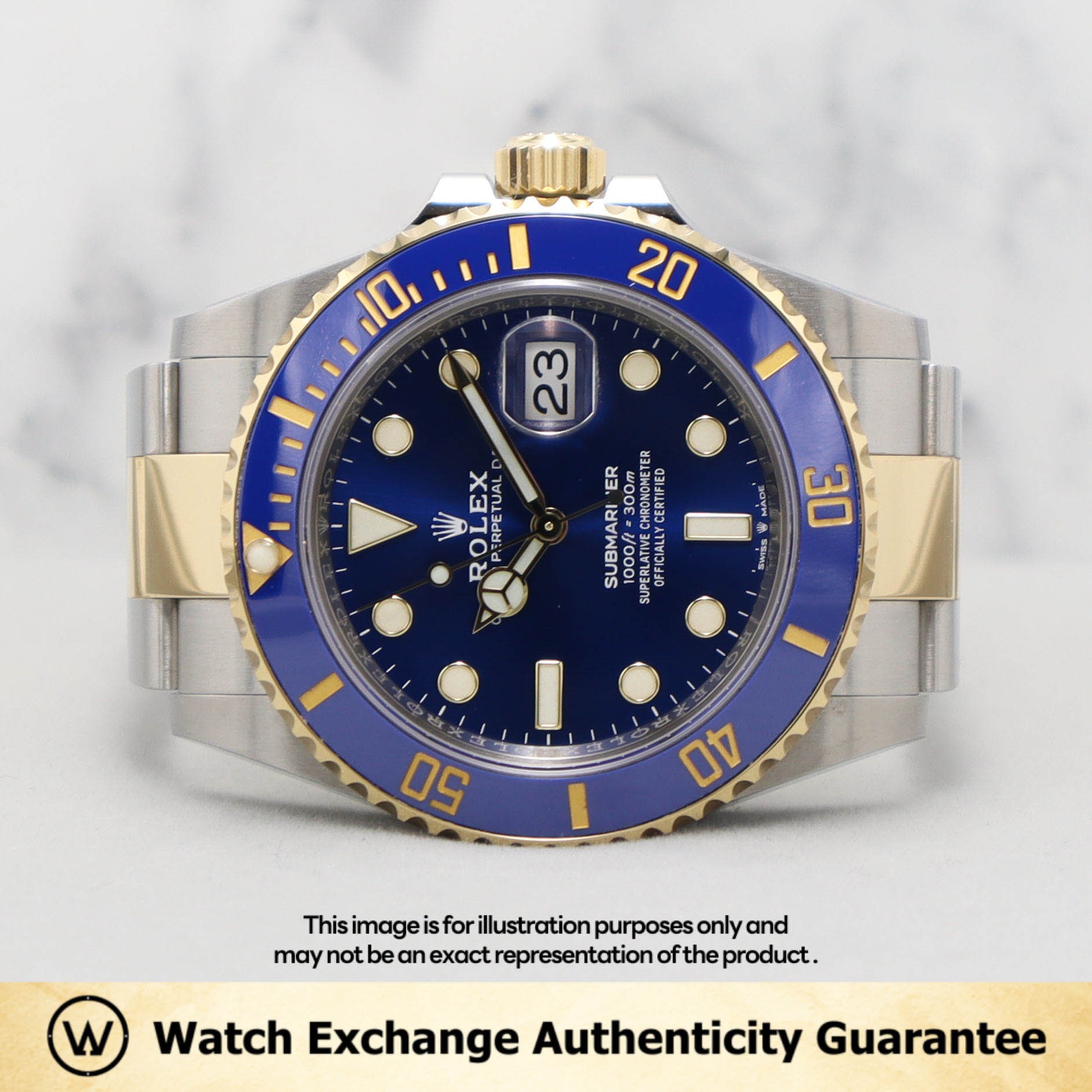 Mint Oct 2022 Rolex Submariner Sunburst Oyster 126613LB Blue Dial