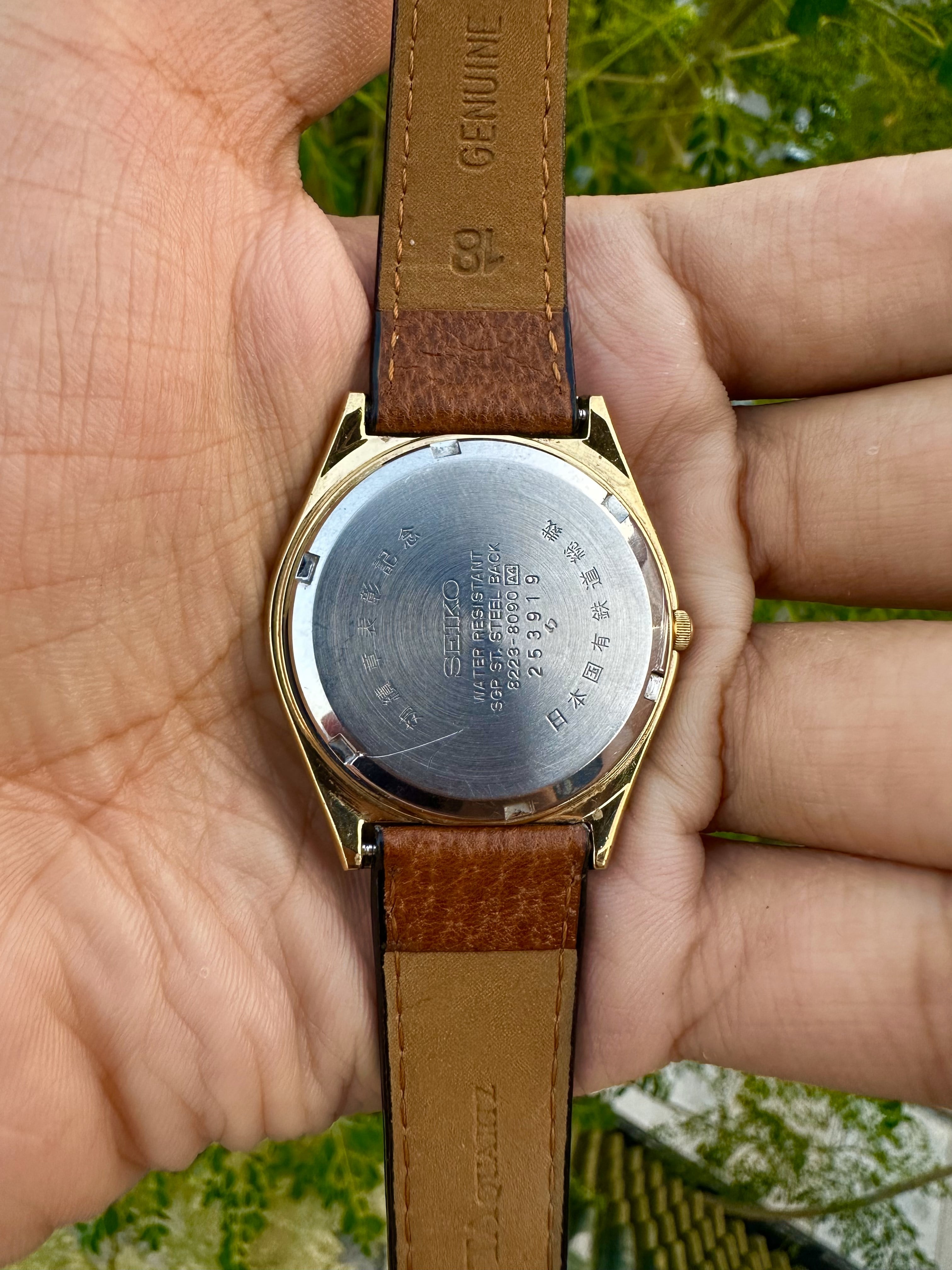 Seiko sgp st discount steel back gold