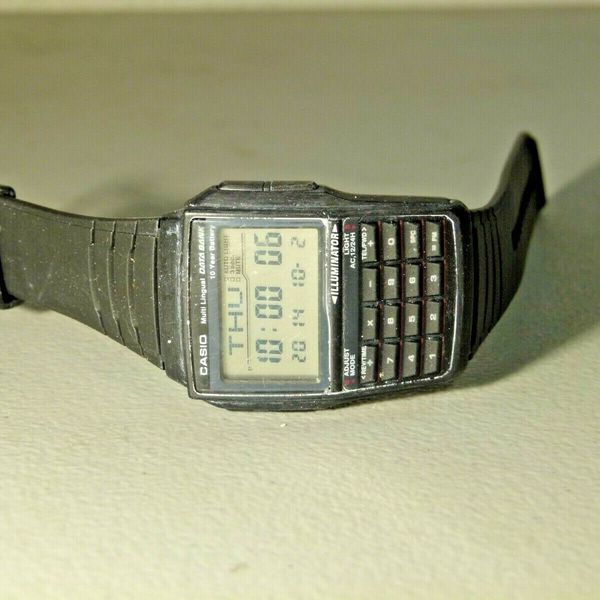 MENS CASIO DBC 32 DATA BANK 13 LANGUAGE CALCULATOR WATCH 2888 MODULE | WatchCharts