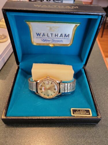 RARE VINTAGE 1960's WALTHAM AUTOMATIC WATCH ORIGINAL BOX NON