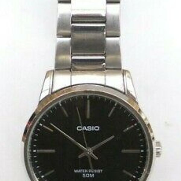 CASIO 1330 MTP-1303P Stainless Steel Strap Watch Silver Colour Large Face | WatchCharts