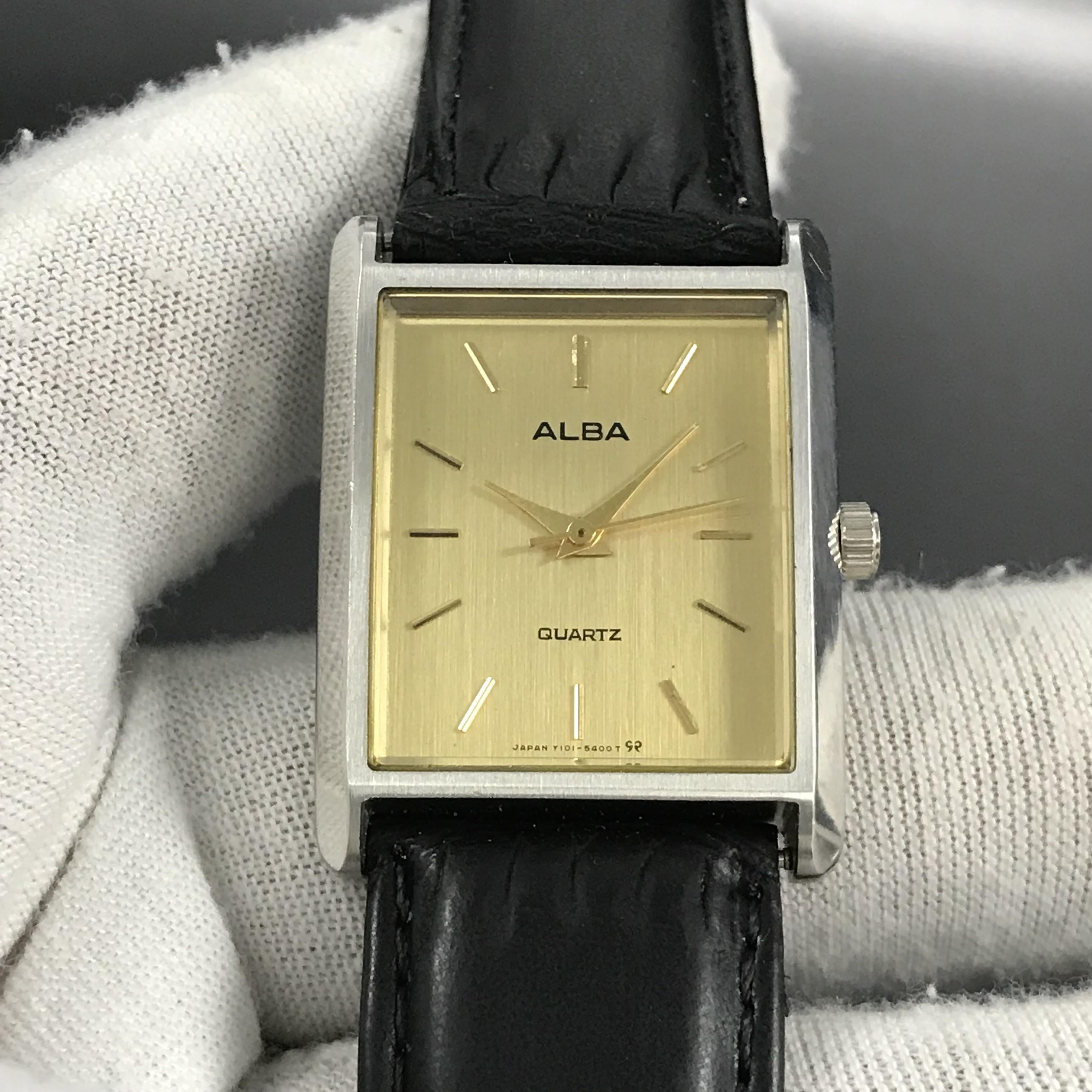 WTS] Vintage Seiko Alba Tank Shape Lining Dial Japan Men's Quartz