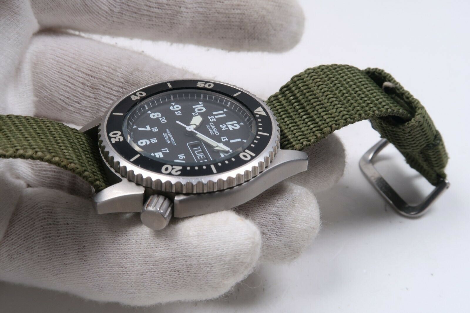 CASIO QUARTZ MD-707 20BAR MILITARY DIVER WATCH JAPAN