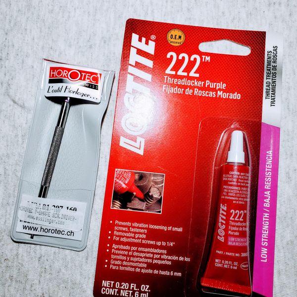 [WTS] Horotec 1.6mm TShape HollowGround Screwdriver + Loctite 222