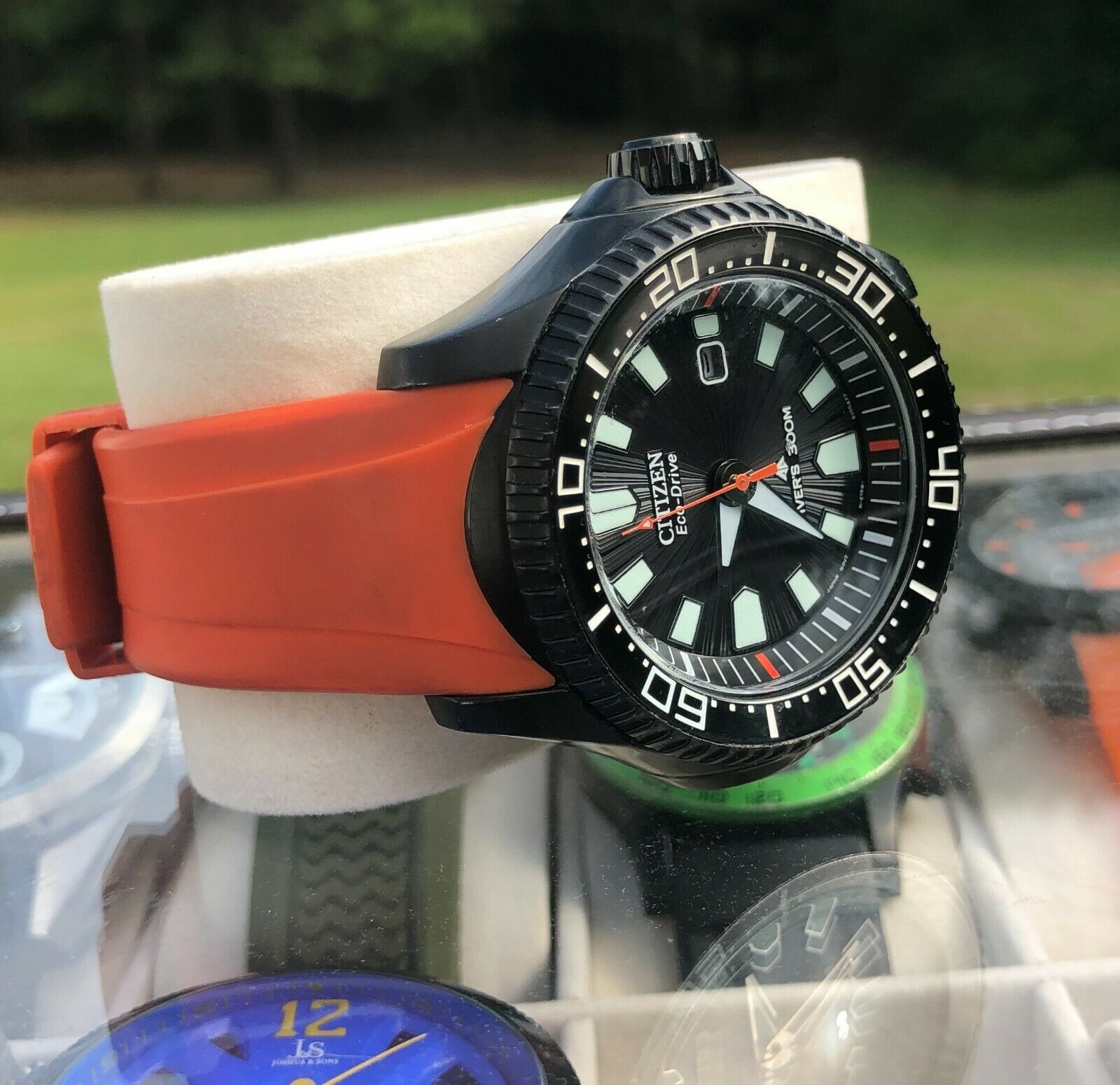 Men's CITIZEN ECO DRIVE Divers Date 300M Wristwatch SOLAR E168