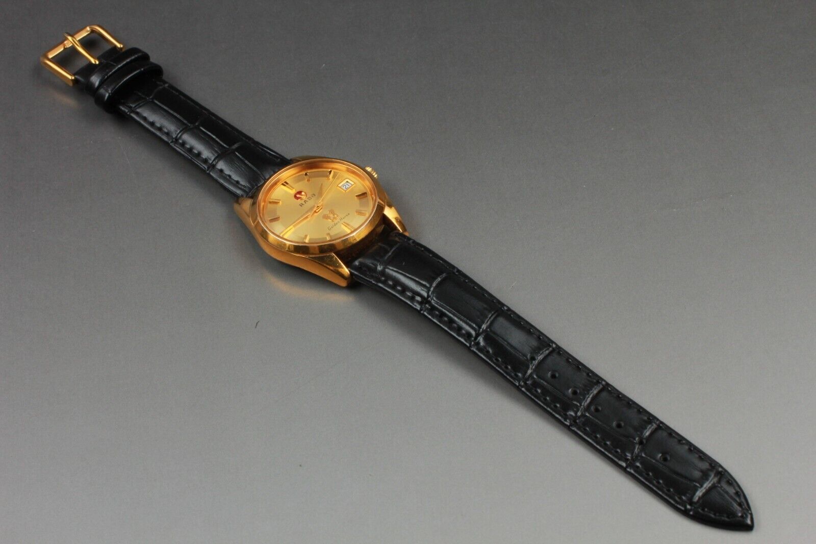 NEAR MINT】 Vintage RADO Golden Horse 633.3673.2 Gold Men's AT