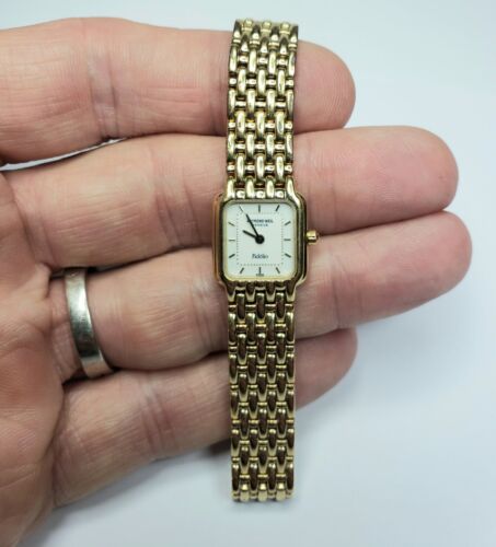 RAYMOND WEIL FIDELIO GENEVE 18K GOLD ELECTROPLATED WOMEN WATCH