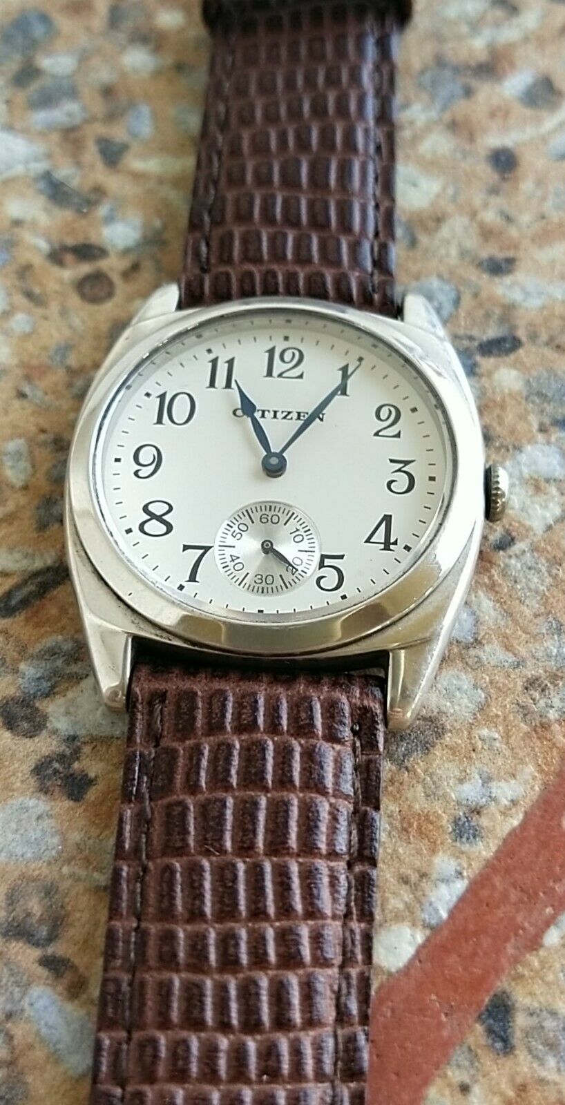 Rare Citizen Quartz 1938 Model 925 Silver Hand Aged and Assembled