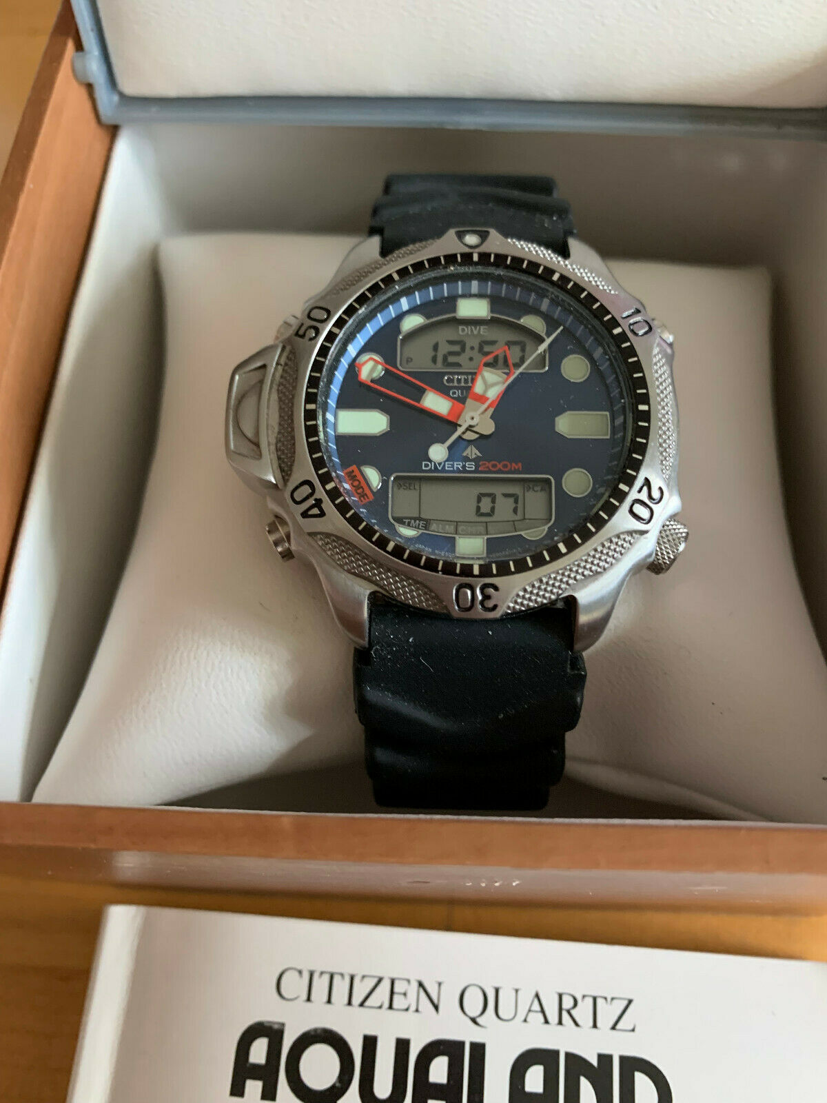CITIZEN C500 ダイバーズウォッチ アナデジ アクアランド 1994 Citizen Aqualand Promaster Ref C500-Q00125 TA Watch. | eBay