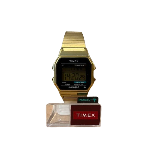 Timex x Supreme CLASSIC DIGITAL GOLD Metal watch Men's Watch BOX