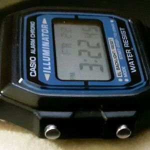 Men S Casio Illuminator Digital Watch 1572 F 105 Alarm Chrono Watchcharts