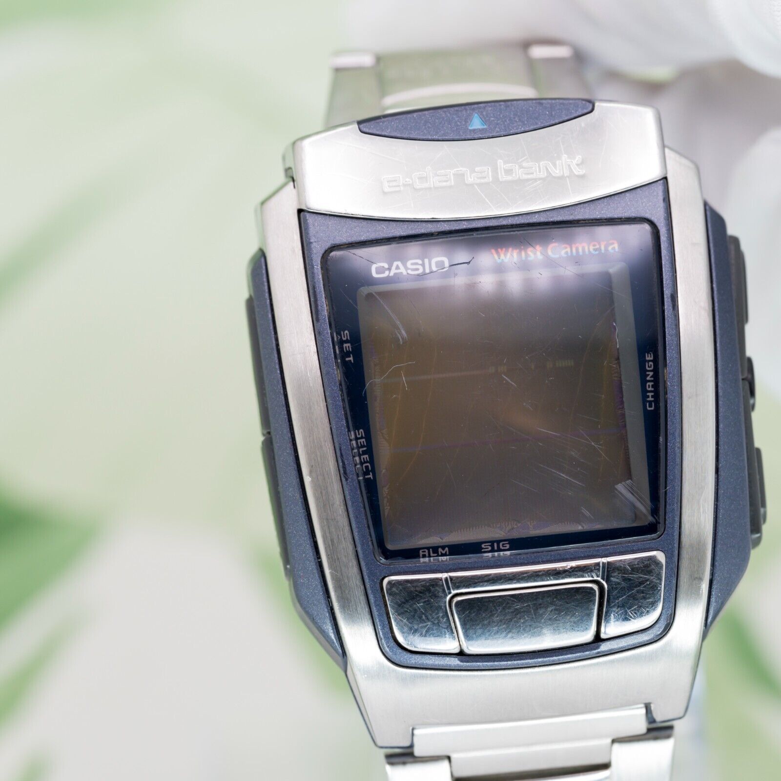 2000s CASIO WQV-10 リストカメラ Vintage Casio Wrist Camera WQV-10 Dim Display Digital Japan Men's