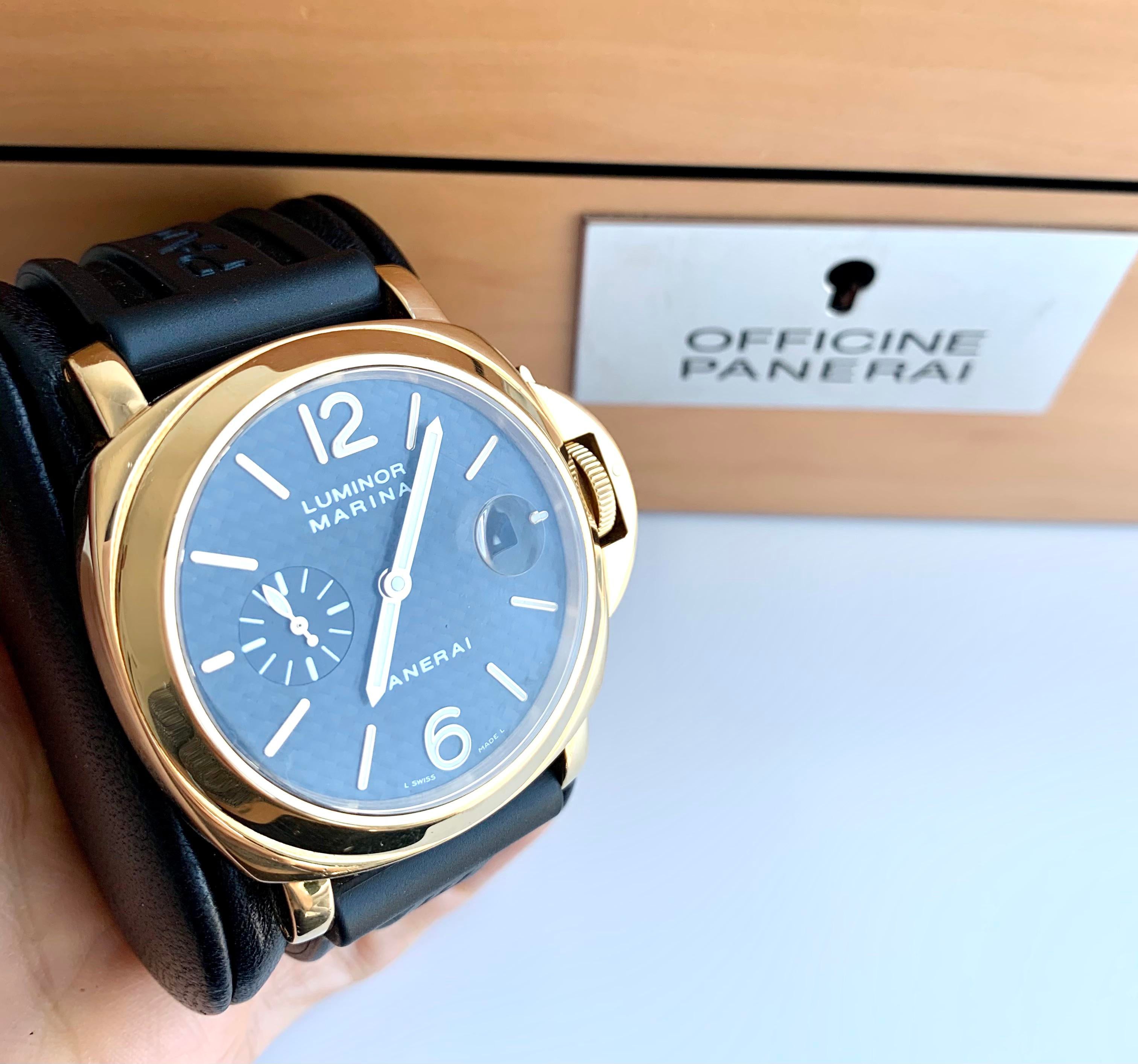 WTS Panerai Luminor Marina PAM 140 44mm 18k Yellow Gold Case