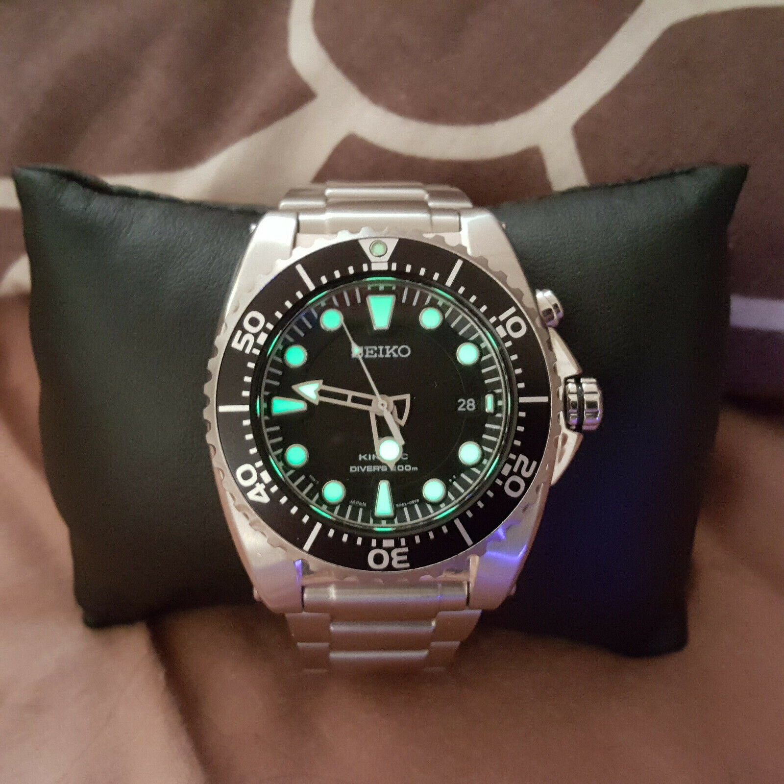 Seiko Kinetic Scuba Diver's 200m 5M62-0BL0 Watch - New Capacitor
