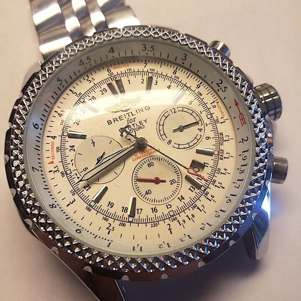 Breitling For Bentley Motors Chrono Stainless Steel Mens Watch breitling-for-bentley-motors-chrono-stainless-steel-mens-watch