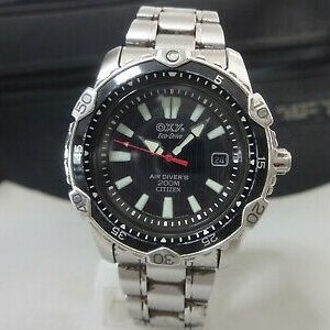 Japan 2003 CITIZEN Eco-Drive Quartz watch [OXY Air Divers