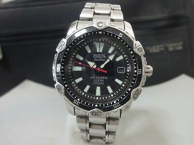 Japan 2003 CITIZEN Eco-Drive Quartz watch [OXY Air Divers 200M