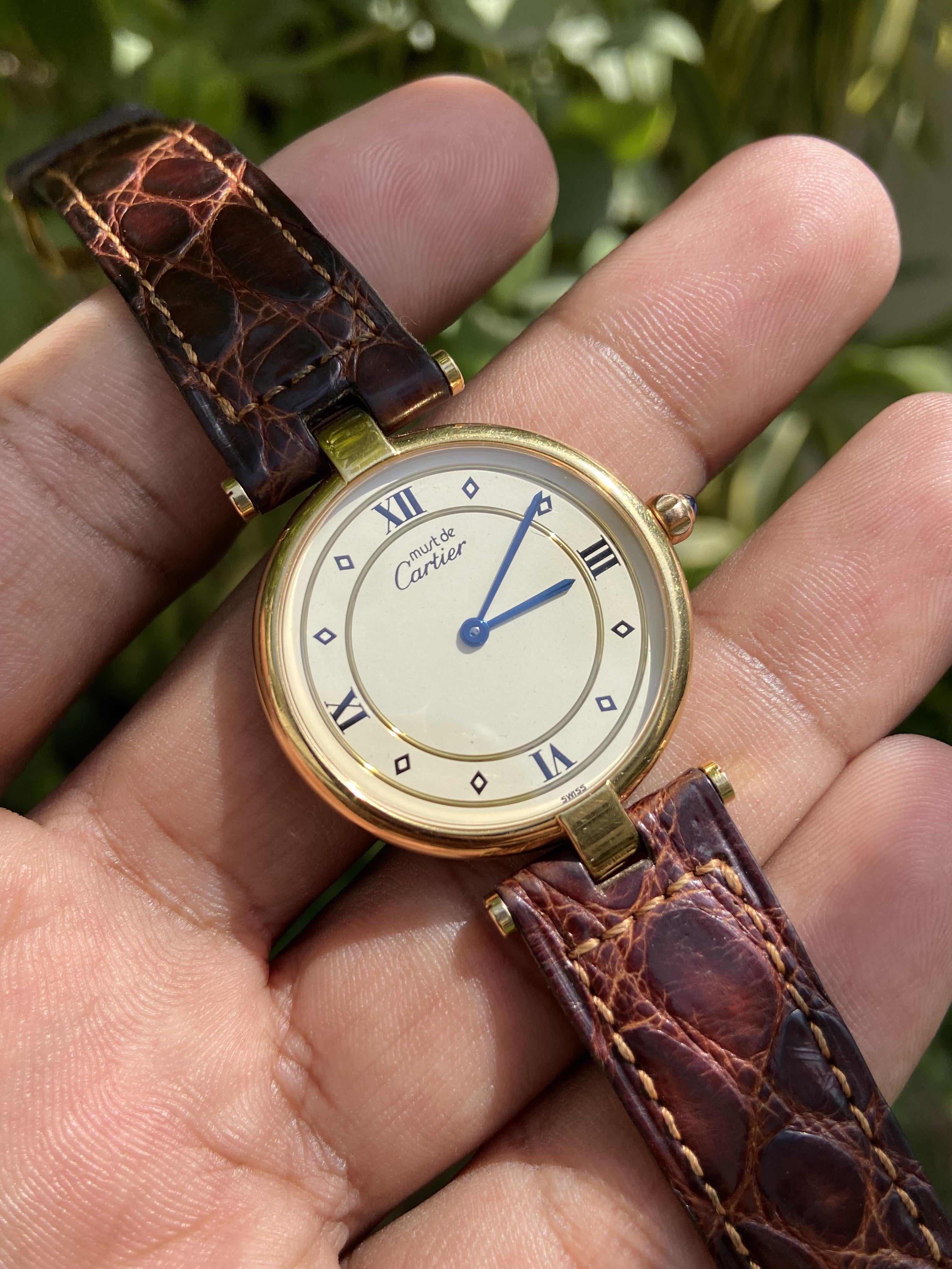 Must de hotsell cartier watch quartz