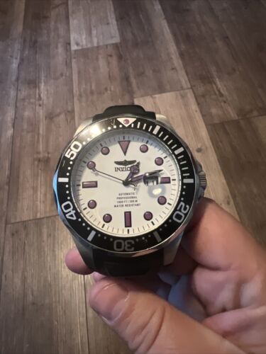 Invicta 60mm グランドダイバー XXL ナイトビジョン グリーンＤ 60mm Auto | BLUE Luminous Dial | Black Bezel \u0026 Band | XXL GRAND DIVER Mens  Watch