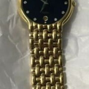 Raymond Weil Fidelio black diamond dial watch 18K Gold
