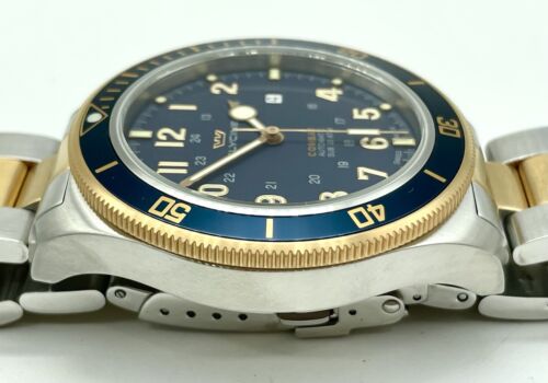 GLYCINE Combat Sub 46 mm Automatic Blue Dial Rose Gold