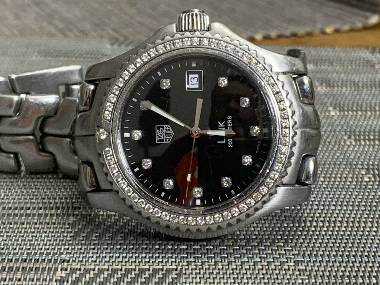 Tag Heuer Link WT111P Quartz Diamond Bezel Dial 42mm Short