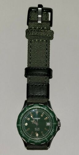 TISSOT PR 50 ATOLLO SWISS QUARTZ MEN'S WATCH J185/285K GREEN