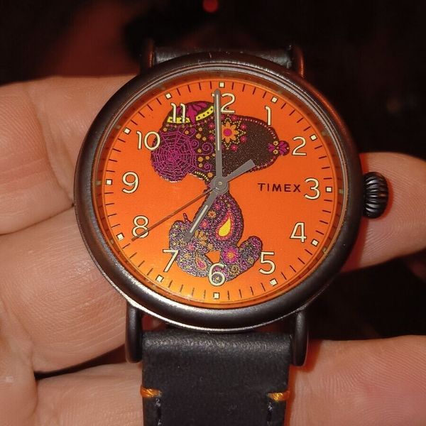 Montre TIMEX Dia De Los Muertos - Boîtier 40 Mm, Bracelet Cuir - Édition Spéciale - Neuf Avec étiquettes