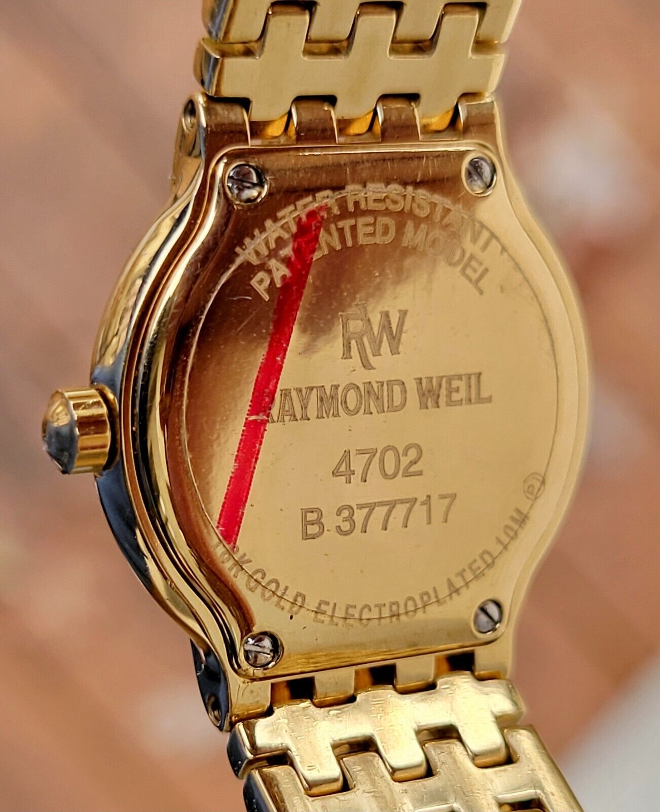 Raymond Weil Fidelio Women's Watch 4702 18K Gold Plate New Battery