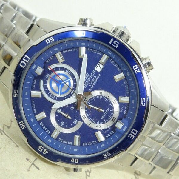 EDIFICE CASIO QUARTZ CHRONOGRAPH 5372 EFR 547 WR100M DATE WATCH MEN S WatchCharts Marketplace