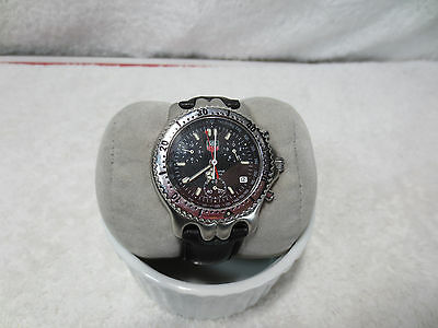 Tag Heuer CG1110 0 Quartz Chronograph Watch leather great wow