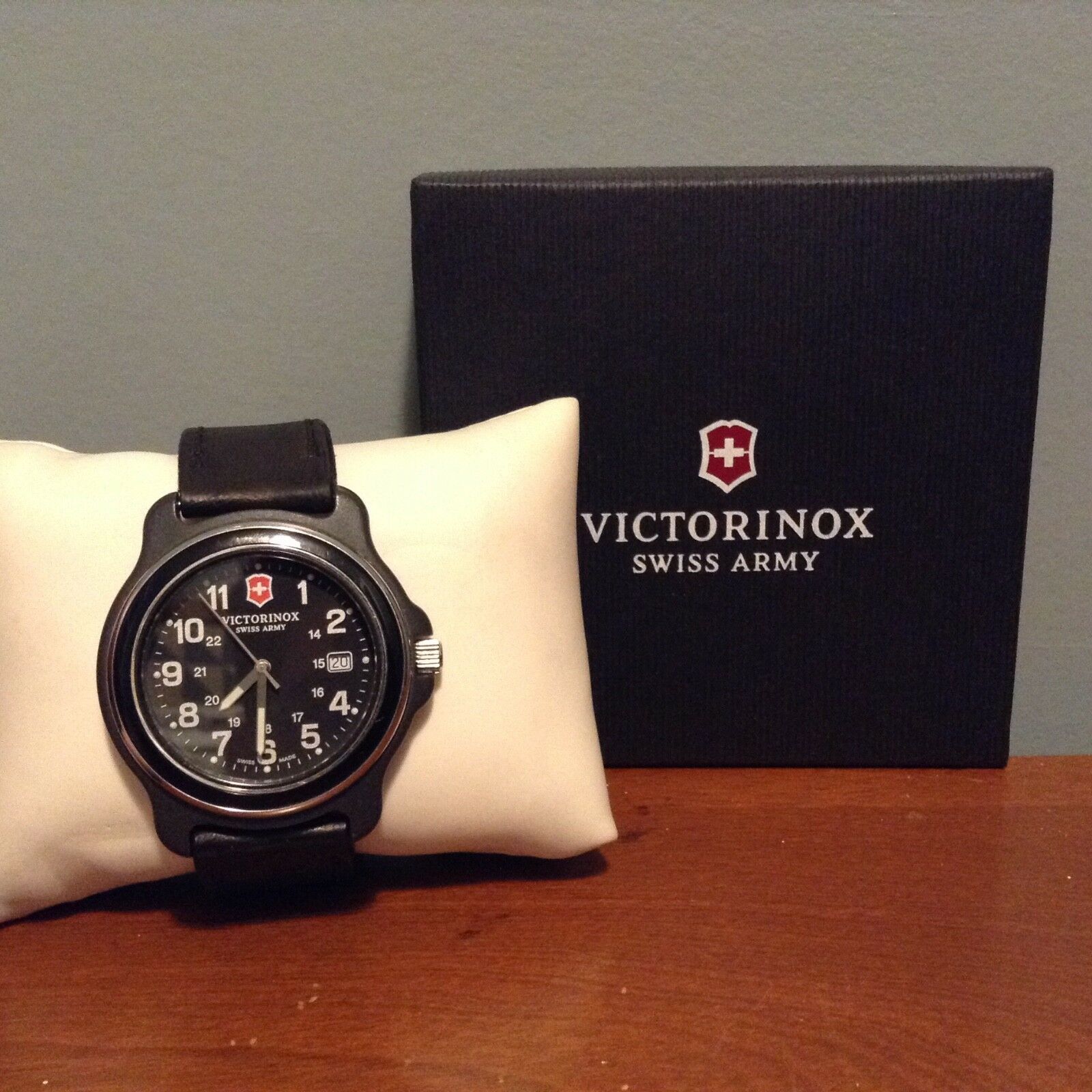 Victorinox 249087 Swiss Army Watch Men s XL Black Stainless Steel 105 New WatchCharts Marketplace