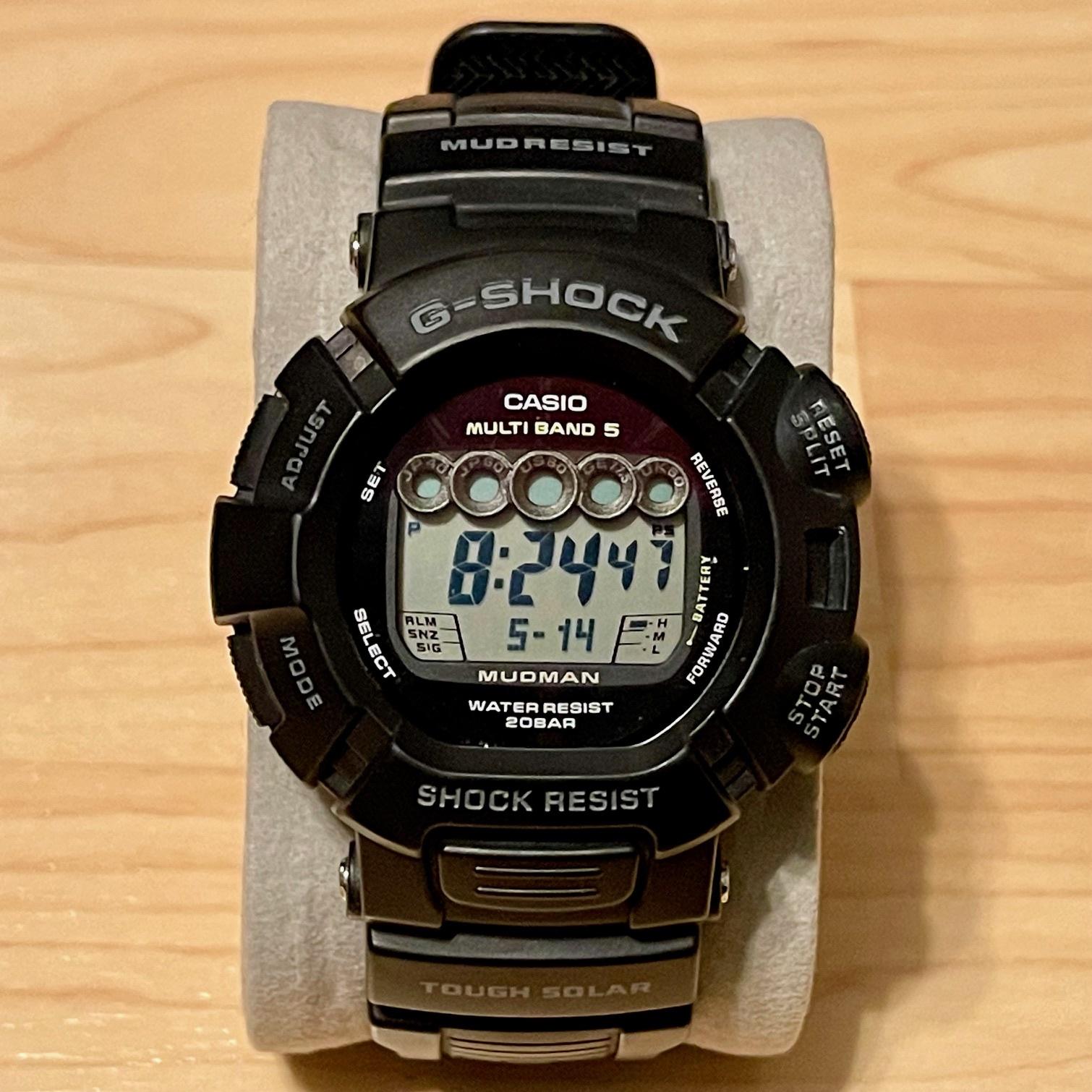 WTS Casio G Shock GW 9000 1 Mudman 5 Eyed Monster Tough Solar Atomic Multiband 5 Digital Watch 9000 WatchCharts Marketplace