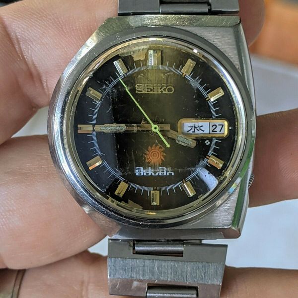 Vintage '72 Seiko 6106-7551 Advan JDM Watch, Asymmetric, Orig. Band ...