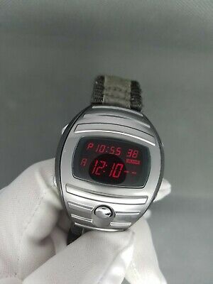 Rare SEIKO Vintage Digital Watch LED W671-4010 SPOON ALBA 90s