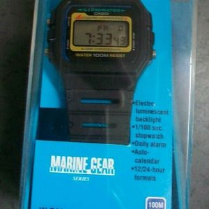 Rare Vintage Casio W-741 Digital Watch NOS NEW NIB W741