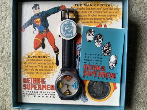 Fossil hot sale superman watch