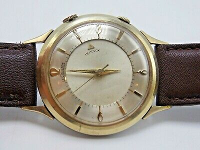 Vintage LeCoultre 17 jewel Cal K814 10K GF Memovox Alarm wrist