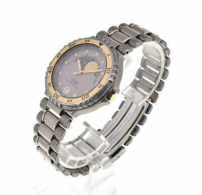 CASIO LINEAGE LIN-330W Beige Dial Titanium/GP Quartz Men's Watch W